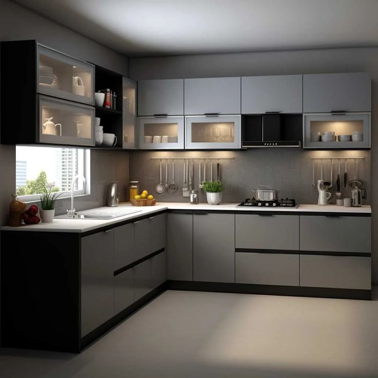 How to Design a Modern L Shape Modular Kitchen